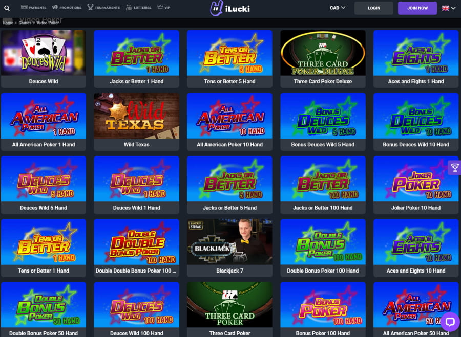 iLucki-Casino-video-poker